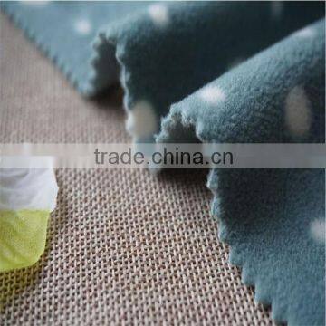 Polyester Knitted fabric custom printed polar fleece fabric for cap jacket