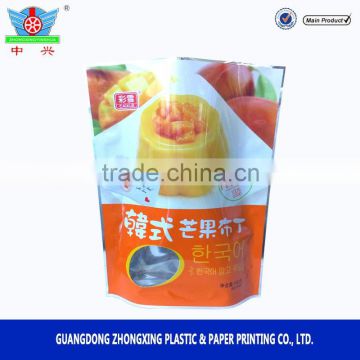 Laminated aluminum foil standing pudding packaging pouch