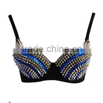 halloween punk dancing bra costume,hot cat women sexy bra