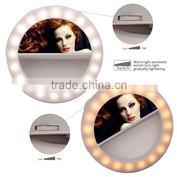 Popular Fantastic Portable Mobile Phone Led Selfie Flash Light , Rechargeable Flash Light