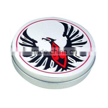 eagle in printing round shape tin box