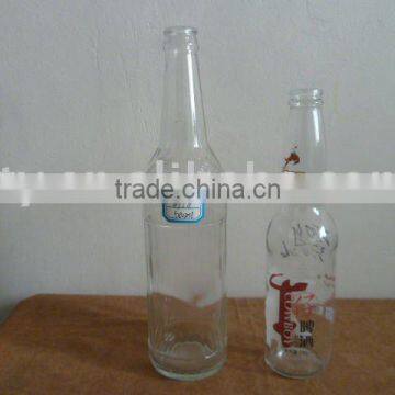 500ml clear beer bottle