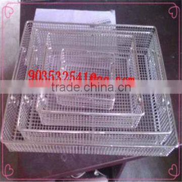 Medical 304 316 stainless steel disinfecting basket made in Anping