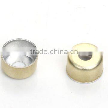 Golden 8mm Aluminum Caps for Glass Injection Cartridges