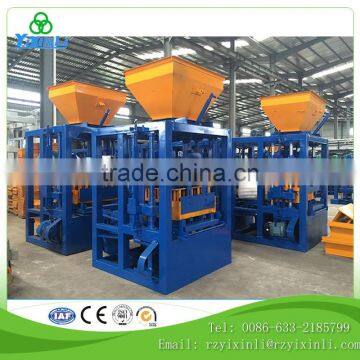 Widely used concrete block making machine QT4-24 processing line machinery for sale