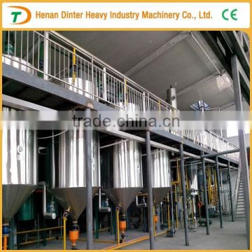 High efficiency small scale soybean oil refinery plant