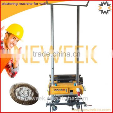 Neweek automatic lifting adjustable thickness white ash cement powder plastering machine for wall