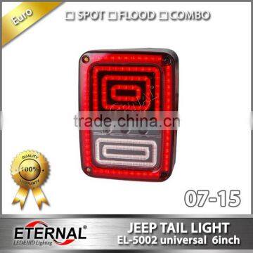 Jeep Wrangler Rubicon LED tail light run turn reverse brake light JK 07-15 LED rear lamp