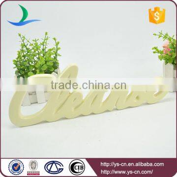 Letter Shape Ceramic Sign Board for Decoration photo-2