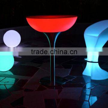 PE Plastic Remote Control LED Bar Tables/color Changing LED Cocktail Tables/illuminated LED Light up Table photo-5