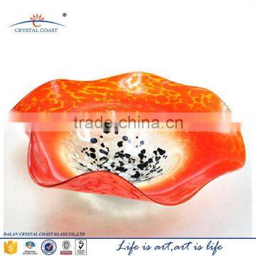 color hanging plate murano decorative glass wall art