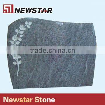 Newstar Natural Stone Bahama Blue Granite Headstone