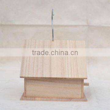 Simple Wooden Craft Bird Cage House photo-3