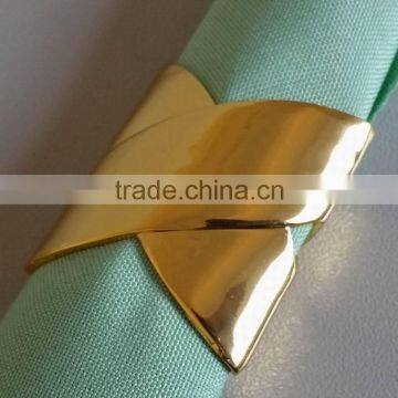 wholesale plain gold napkin ring