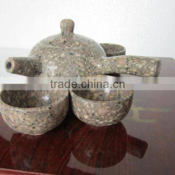 creative white Maifan stone tea sets