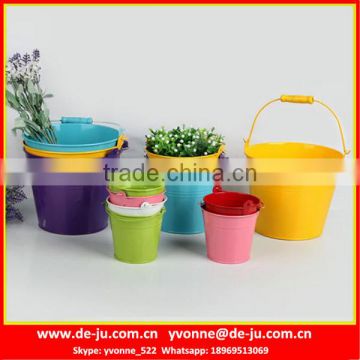 Metal Colorful Round Flower Pot