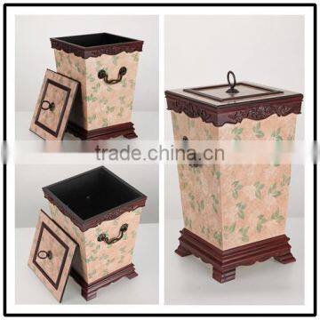 Hot Selling High Quality Interesting Square Plastic Dustbin