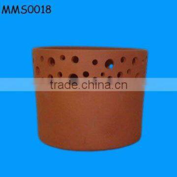 terracotta candle pot