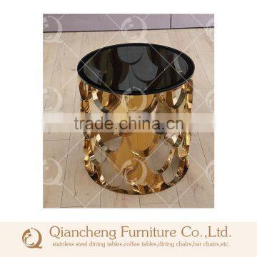 New Design Marble Top Metal Side Table photo-2