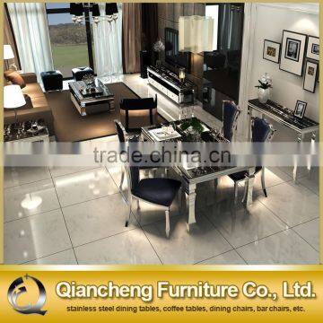 Latest Design Marble Stainless Steel Hot Pot Table photo-6