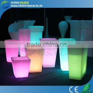 Wifi Control Garden Use Discharge Water LED Illuminated Flower Pot