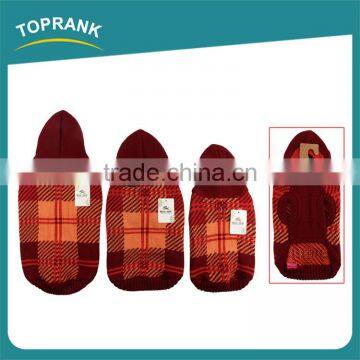 Wholesale Pet Apparel Classical Grid Patterned Dog Clothes Winter With Hat photo-4