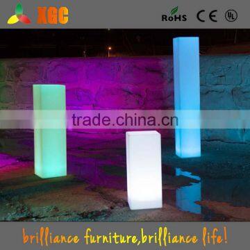 LED lighting pillar candle, glowing pillar design, led illuminated square pillar design