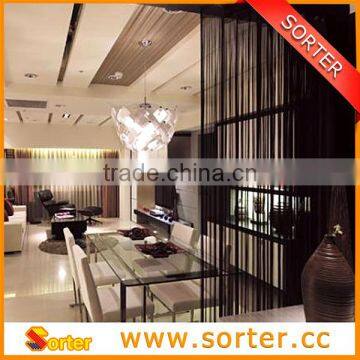 Black Polyester Tassel Fringe String Curtain photo-4