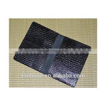 Crocodile Black Leather Passport Hplder photo-3