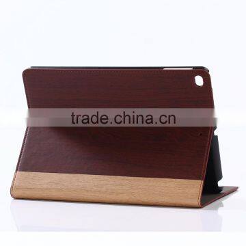 Nature Wood Grain PU Card Bumper/pocket Cell Phone Case for Ipad photo-5