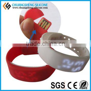 Outdoor sports accessory silicone bracelet pedometer, sleep monitor