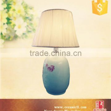 Jingdezhen navy color ceramic table lamps small