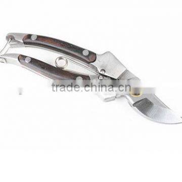 High Grade and Quality Stainless Steel Garden Pruning Shear With Wood Handle photo-2