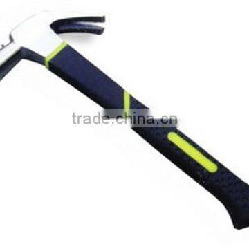 black and yellow glassfiber handle American type claw hammer