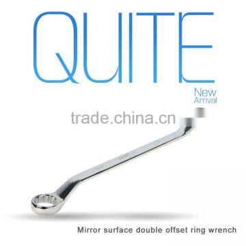 mirror surface double box end wrench,anti-rust spaner wrench ring ,ANSI double box end wrench