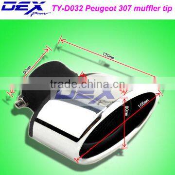 high quality auto part exhaust Peugeo--t 307 muffler tip