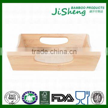 Hot Sell Top Quality Bamboo Serving Tray With Handles: Serve Food, Coffee or Tea, or Use as a Party Platter photo-3