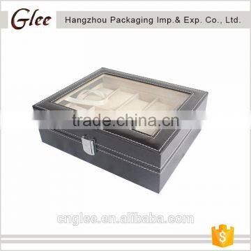 Customized Cheap Price Leather Tie And Watch Box