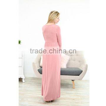 2017 Spring Women Latest High Waist Long Sleeve Maxi Dress HSD9901 photo-4