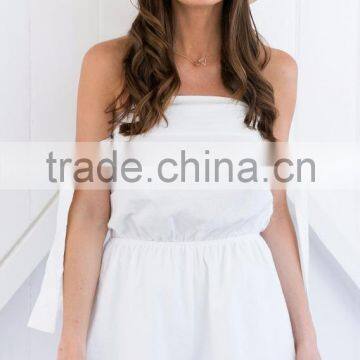 Cold Shoulder Tie Sleeve Sexy Summer Playsuit New in Style Woman Romper photo-2