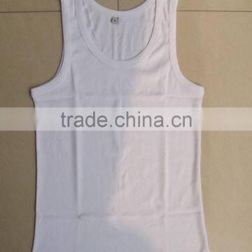 women solid rib tank- top, 100% cotton cheap blank wholesale tank tops