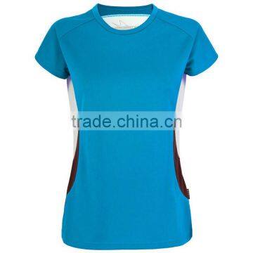 Custom Women 100% Polyester Round Neck Tee t Shirt photo-3