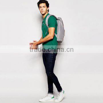 100% Cotton Green Solid Color Men Polo Shirt PS0110A photo-4