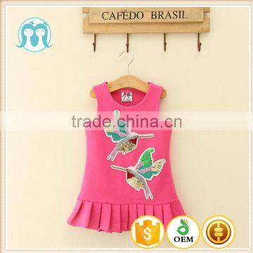 Girls dress names with pictures Pakistan Summer children frocks designs girls party dresses Pink baby dress fish cutting clothes