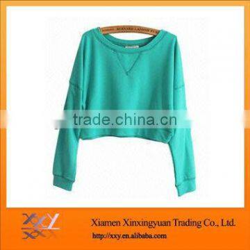Women Brief paragraph Sweatshirts Green For Sale