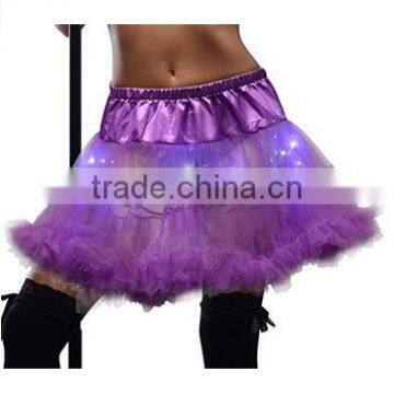 Women's LED Light Up Skirt Tutu Rave Party Costumes TUTU Petticoat Crinoline Mini Dress photo-5