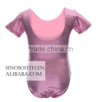 2017 New Arrival Ballet Sparkle Short Sleeve Gymnastics Leotard for Girls photo-6
