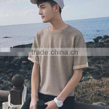 Zm35626a Casual Loose Mens Shirts Wholesale New Pattern t Shirt photo-4