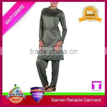 Grey new style muslim women swimwear