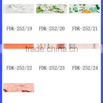 Wholesale Fancy Newborn Baby Gift Floral Pattern Cotton Bow Hair Headband Accessories For Baby photo-3